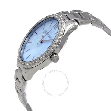 Michael Kors Layton Quartz Crystal Blue Dial Ladies Watch MK6847